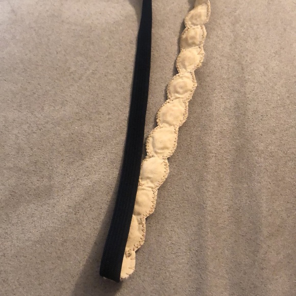 Gorgeous faux pearl and gold glass bead headband - Picture 5 of 7